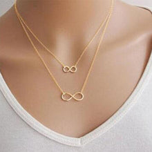 Load image into Gallery viewer, Double Infinity Pendant Necklace