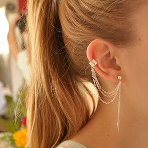 Metallic Wrap Ear Cuff Earrings