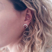 Load image into Gallery viewer, Moon Stud Earrings