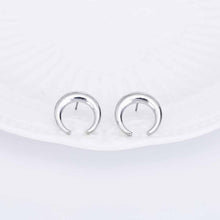 Load image into Gallery viewer, Moon Stud Earrings
