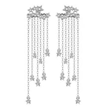 Load image into Gallery viewer, Long Dangle Crystal Earrings