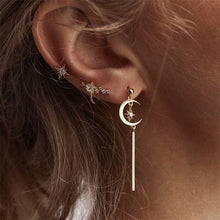 Load image into Gallery viewer, Long Dangle Crystal Earrings