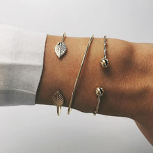 Load image into Gallery viewer, Vintage Stone Leather Chain Bracelet