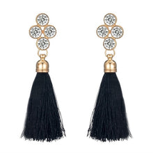 Load image into Gallery viewer, Gold Color Crystal Drop Earrings