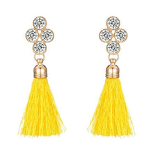 Load image into Gallery viewer, Gold Color Crystal Drop Earrings
