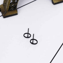 Load image into Gallery viewer, Gold Silver Black Stud Earring