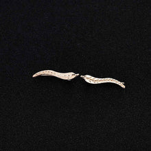 Load image into Gallery viewer, Gold Silver Black Stud Earring