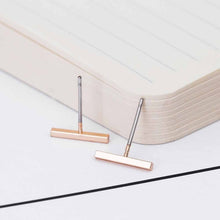 Load image into Gallery viewer, Gold Silver Black Stud Earring