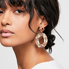 Load image into Gallery viewer, Leopard Print Long Dangle Earrings