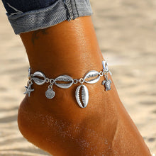 Load image into Gallery viewer, Silver Color Turtle Shell Anklets