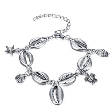 Load image into Gallery viewer, Silver Color Turtle Shell Anklets