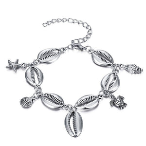 Starfish Shell Wave Anklet