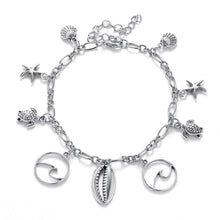 Load image into Gallery viewer, Starfish Shell Wave Anklet