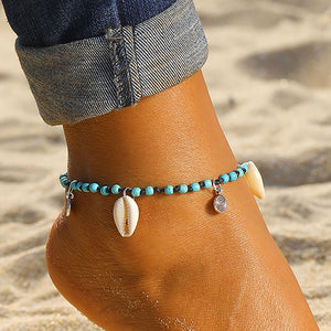 Bohemian Spiral Shell Anklets