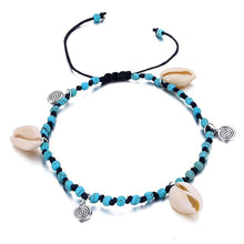 Load image into Gallery viewer, Bohemian Spiral Shell Anklets