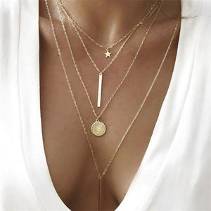 Layers Cross Necklaces