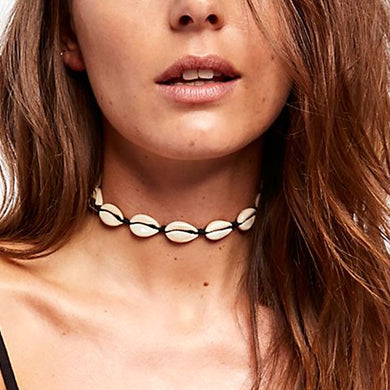 Chain Natural Seashell Choker Necklace